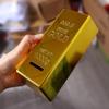 Simulation Golden Brick Paperweight Gold Bar Piggy Bank Office Accessory Fake Gold Bar Office Desk