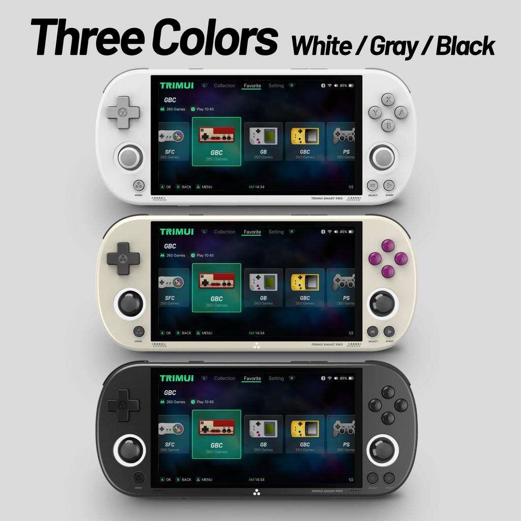Trimui Smart Pro Handheld Spielkonsole 4.96''IPS Bildschirm Linux System Joystick RGB Beleuchtung Smartpro Retro Video Spiel Player Geschenk