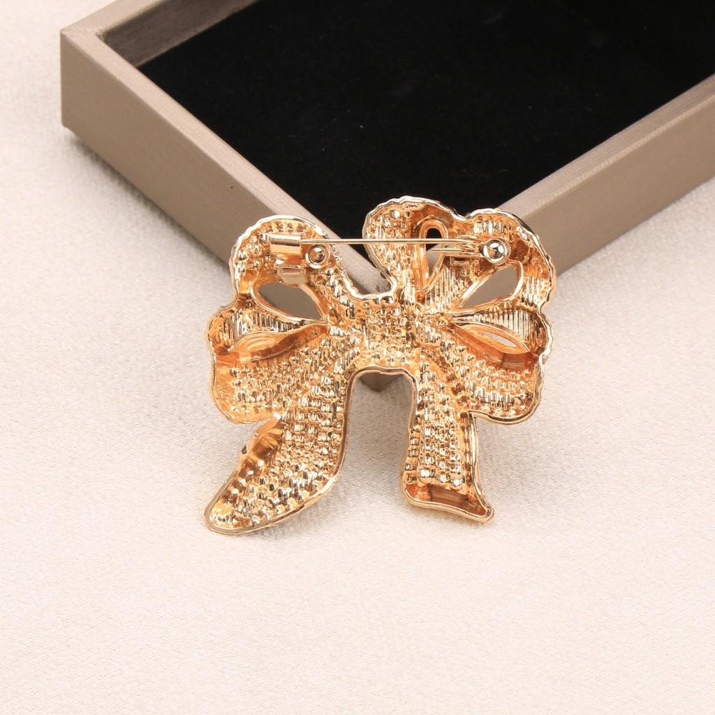 Alloy Butterfly Bow Brooch For Women Decorative Fashion Accessory Gift For Ladies