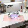 Foldable Nail Art Table Mat PU Leather Studio Desk Mat Nail Armrest Cushion Waterproof Hand Rest Pad Scratch Dirt Easy Cleaning