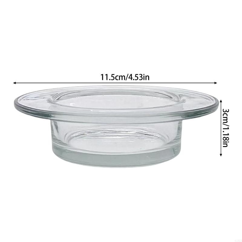 62KD 2Pcs Glass Wax Melting Bowls Essential Oil Warmers Replacement Trays Dish