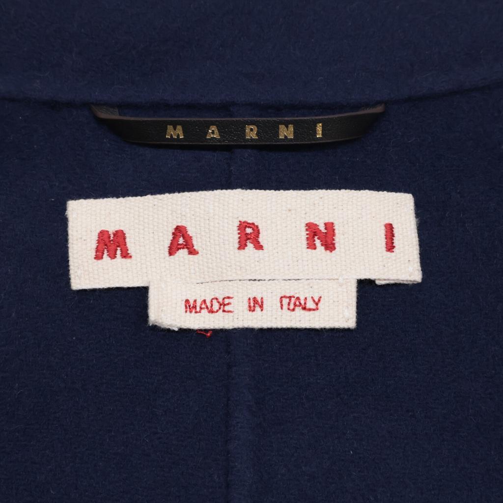 MARNI [Excellent Condition/Domestically Authorized] GUMU0090KN UTW982 Wool x Cashmere Coverall/ Jacket 44 NavyUsed