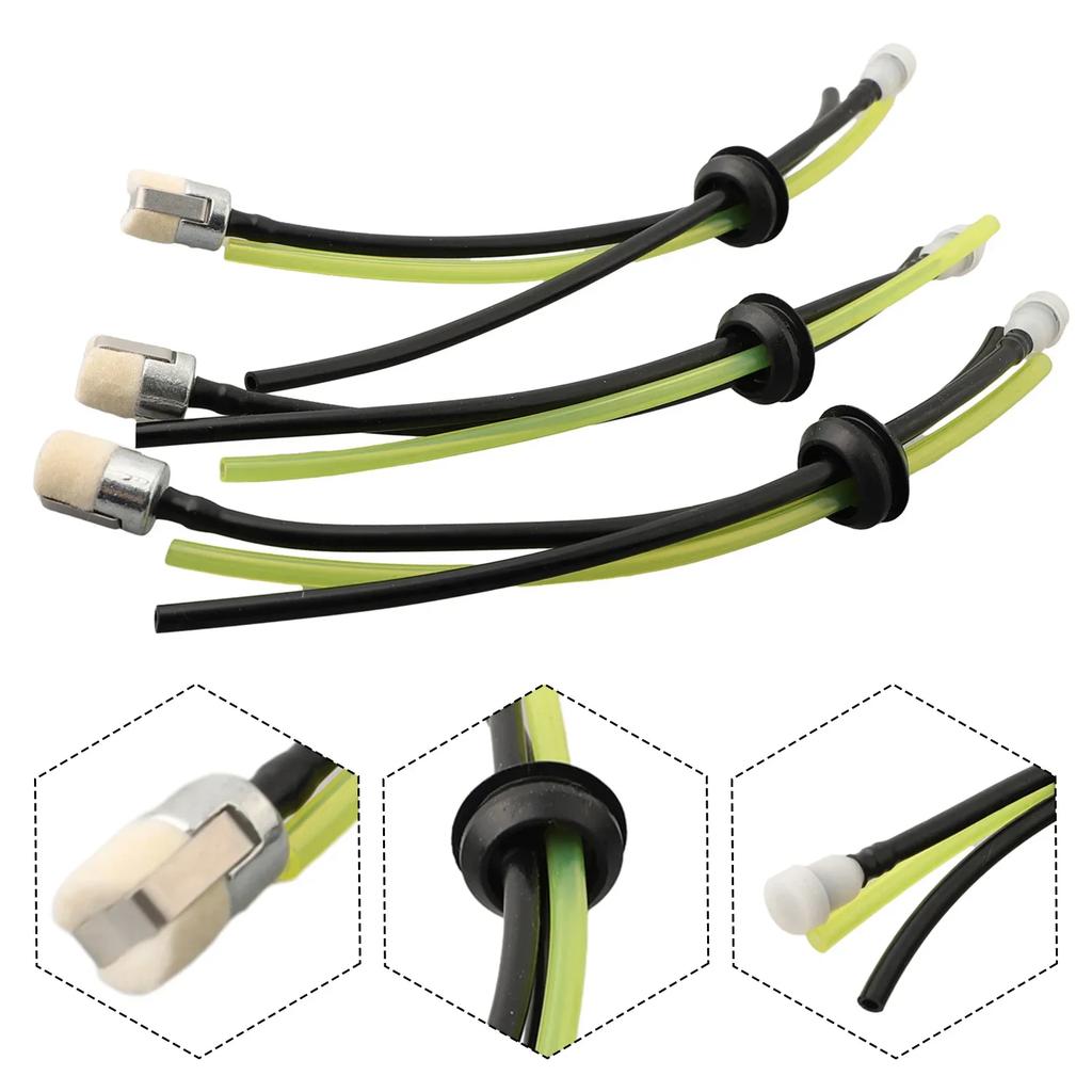 3pcs Fuel Gas Tank Grommet Vent Hose Plastic+rubber For Echo GT-200 SRM-2100 Fine-tuned Blower Replace OEM 90097 900103