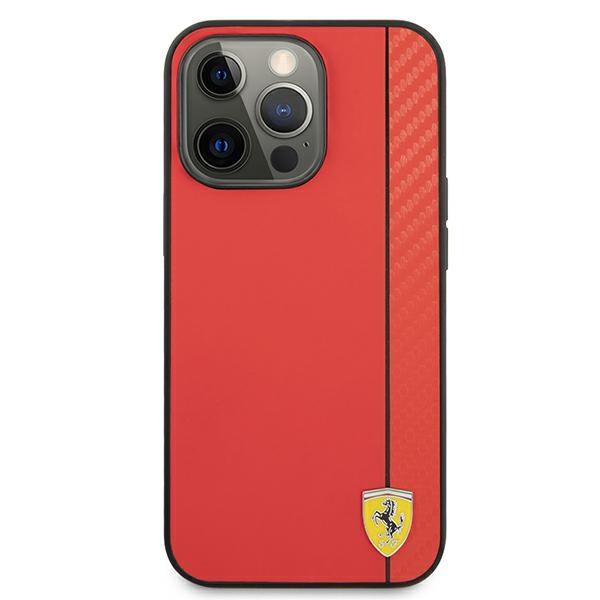 Ferrari Fesaxhcp13Xre Iphone 13 Pro Max6,7 Czerwony/Red Hardcase On Track Carbon Stripe
