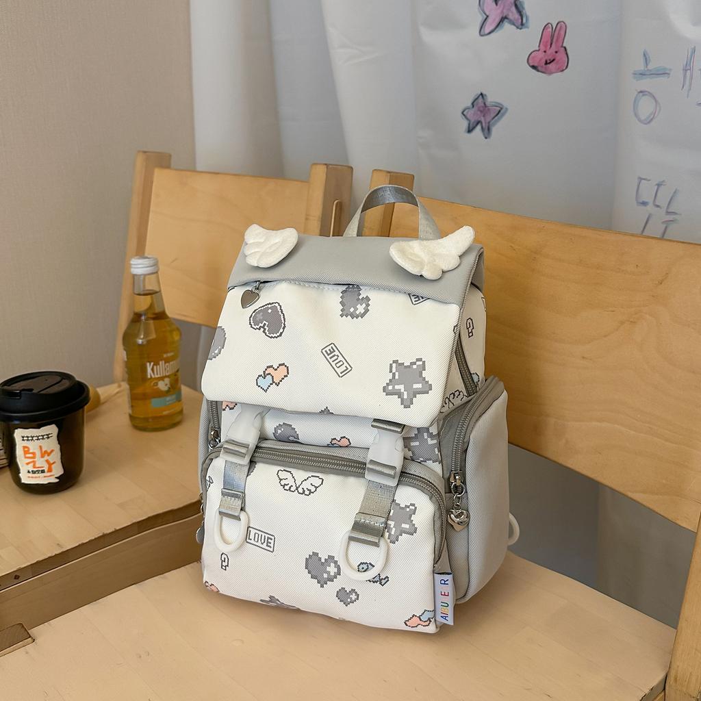 Schoolbag Mini Backpack 1011 New Korean Edition Fashion College Style Casual ins Niche Premium Sense Travel Small Backpack