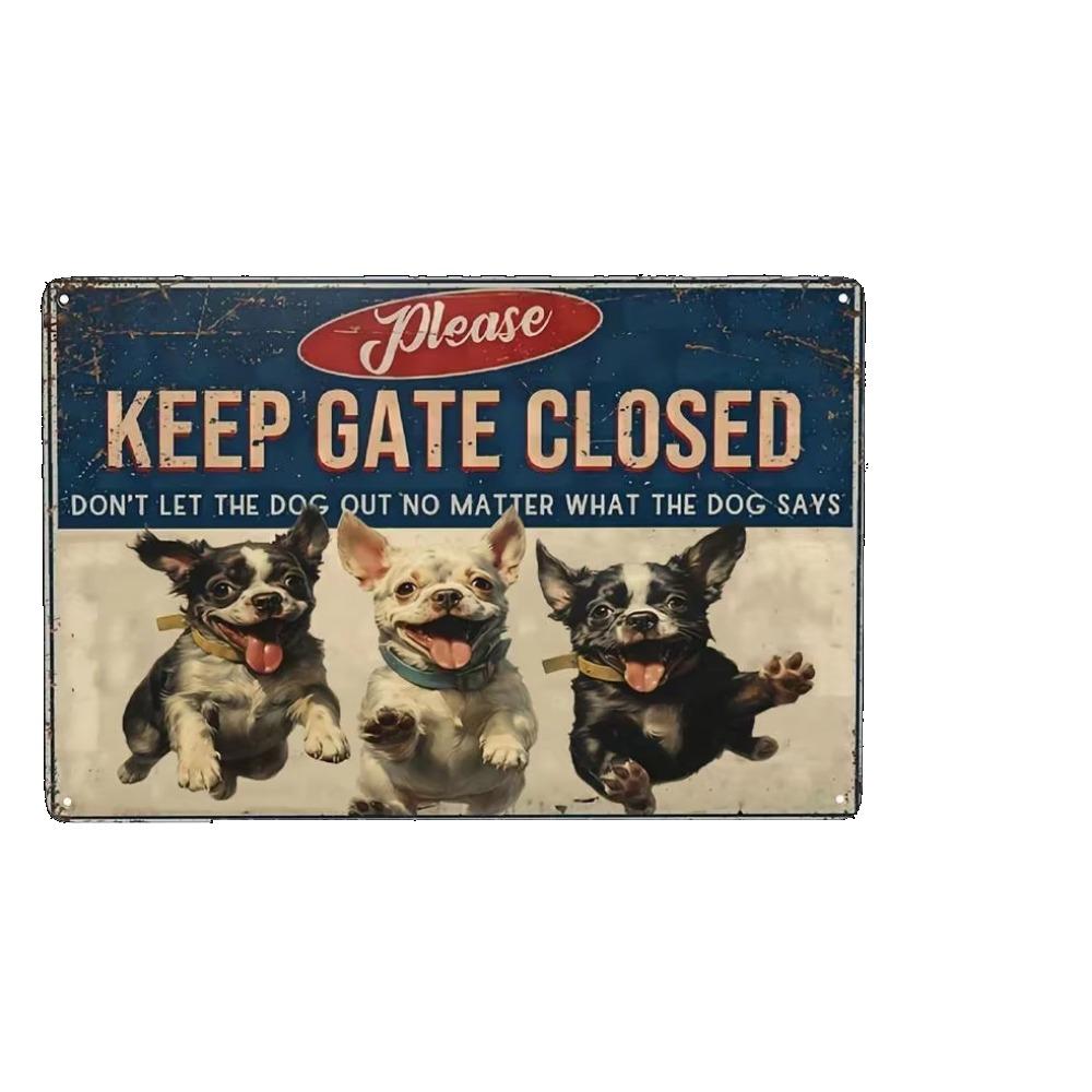 1PC Thick Metal Tin Sign-Corgi Dog Tin Sign -Novelty Posters,Home Decor Wall Art,Funny Signs for Home/Kitchen/Garage/Man Cave