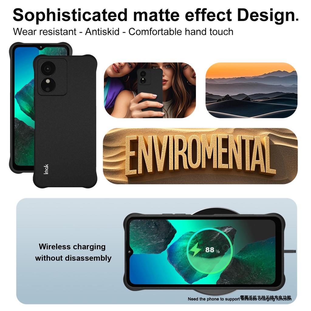 Pro HMD Key 4G Pouzdro na telefon IMAK Nárazuvzdorné Měkké pouzdro