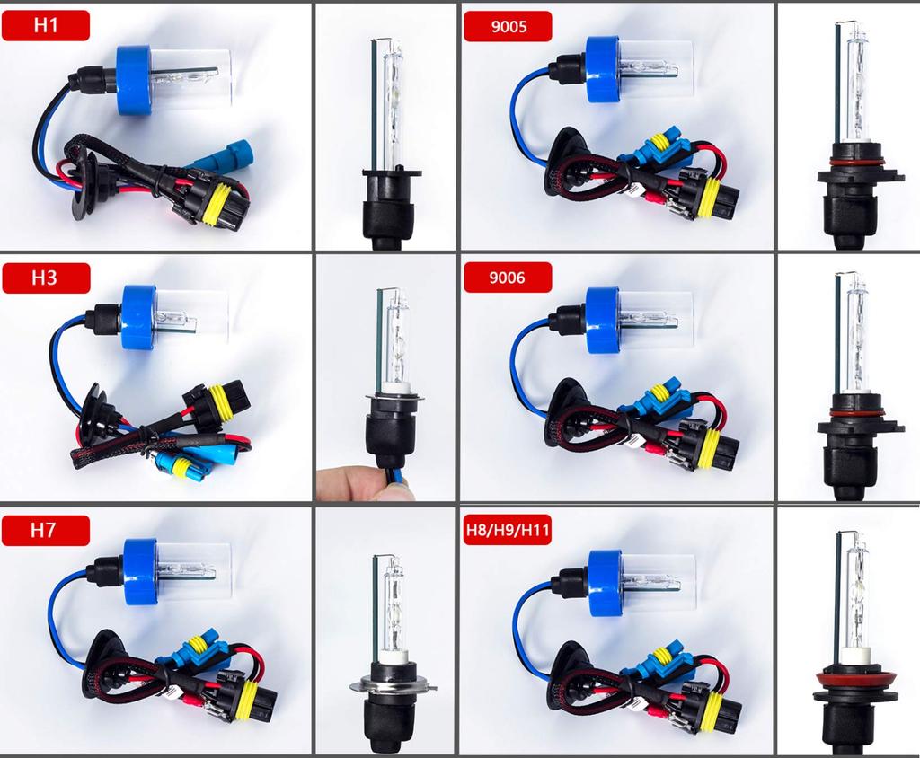 Bright Fog Lamps/Headlights, , 35W/55W, Ultra Bright HID Bulbs, Set of 2, HID Burner, Replacement, Repair (H8/H9/H11/H16JP, 8000K)