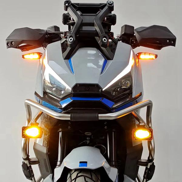 Carbon Steel Motorcycle Fog Light Cover in Orange: Protective Spotlight Cover; Suitable for...