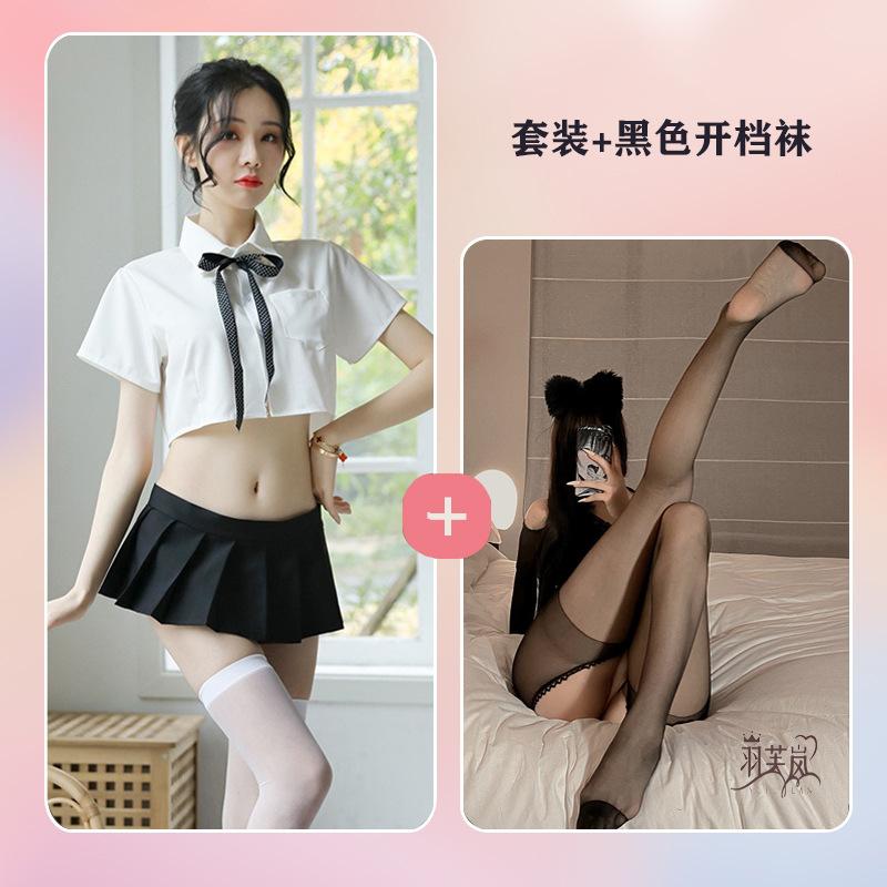 Sexy lingerie nightclub women's pure and cute split professional wear sexy sailor uniform pure desire bed temptation