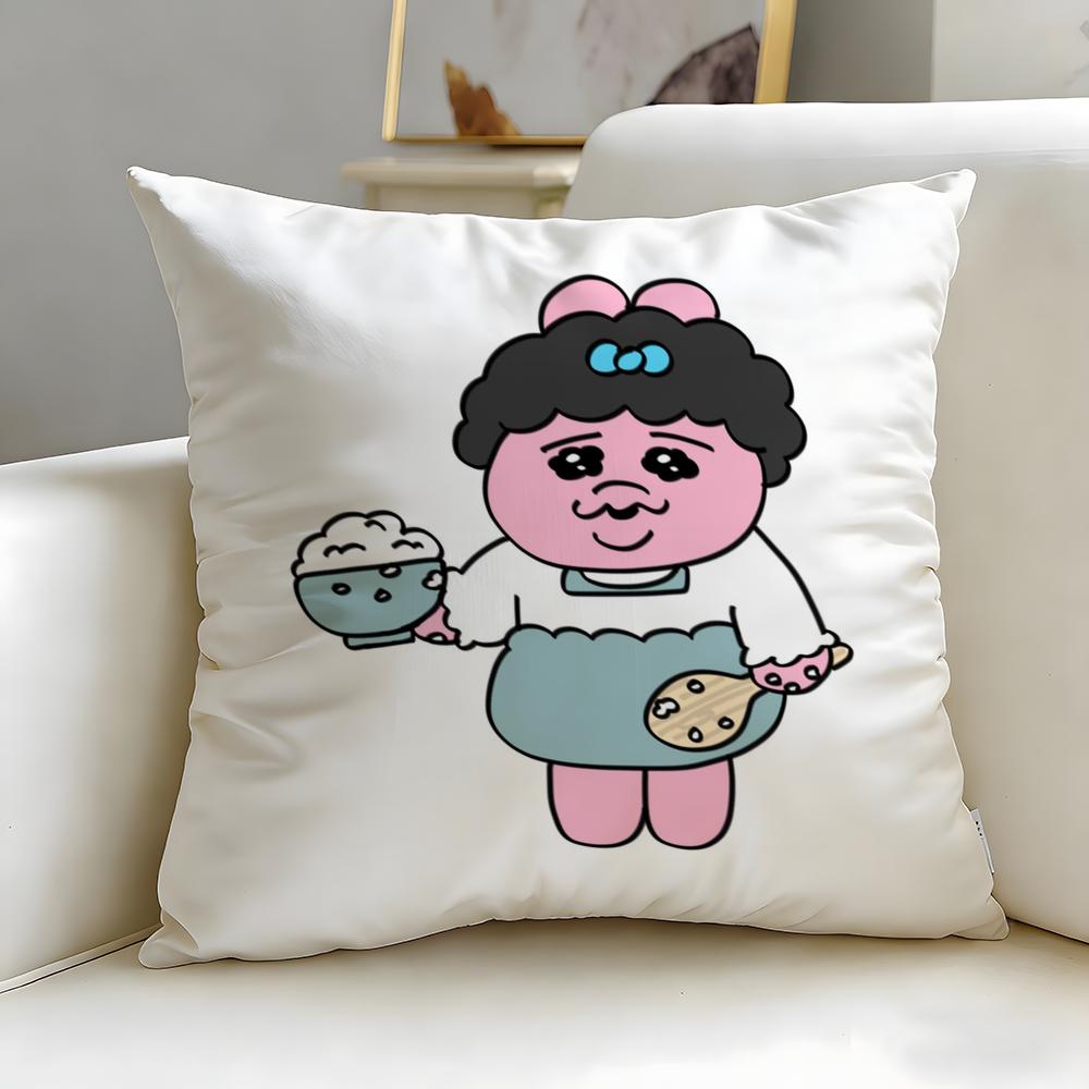 popular cartoon Opanchu Usag Cushion Cover Soft EasyWash Pillow Case Versatile for Couch Bed Travel and Office