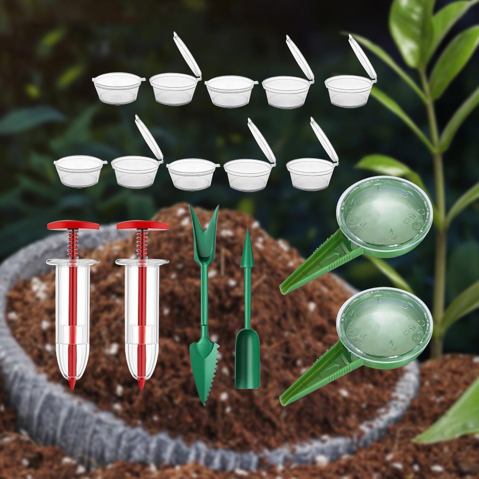 Мини-сеялка Набор для посева семян Маленький ручной инструмент Садовые инструменты Разбрасыватель семян Многоразовый дозатор семян Садовый посевник