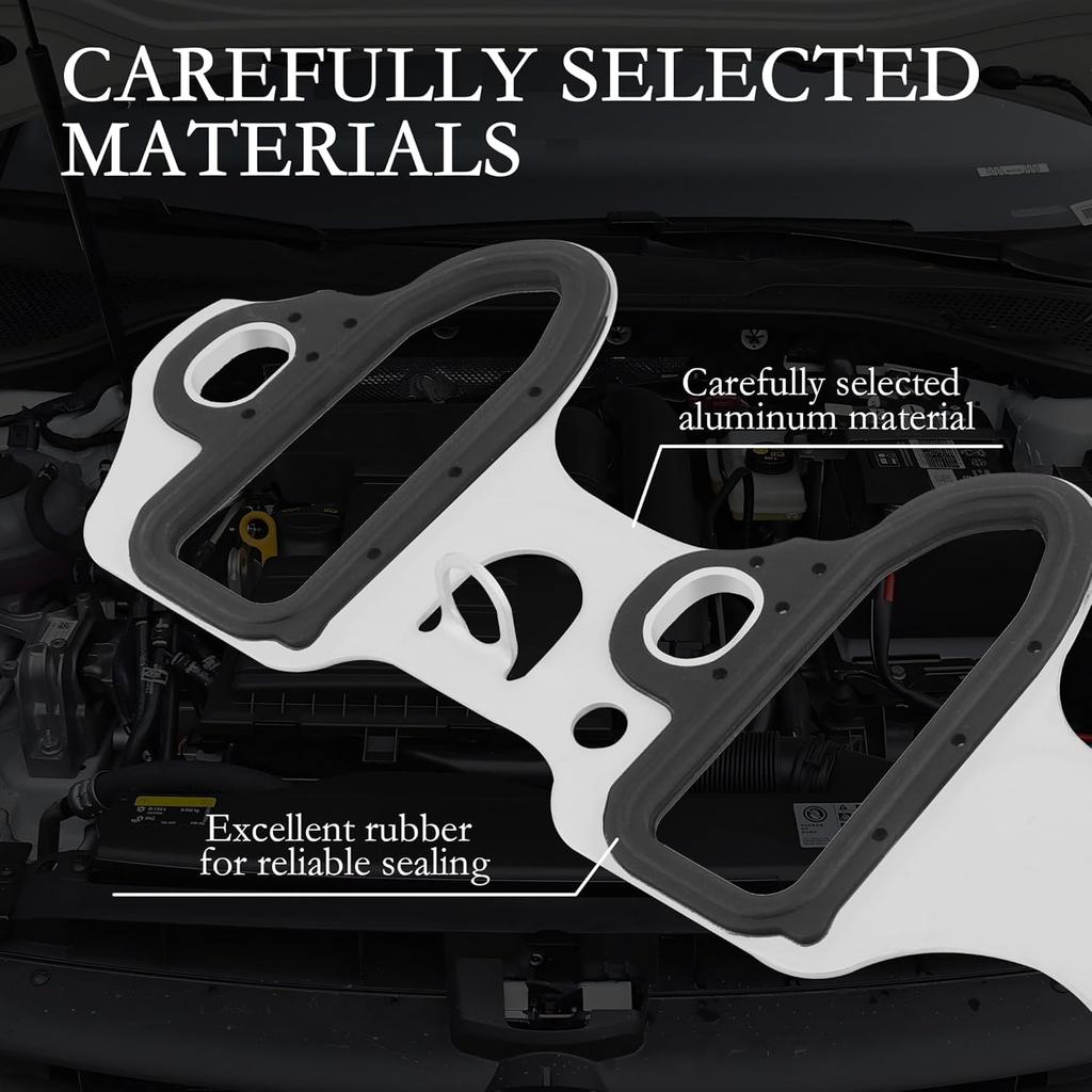 2PCS Intake Manifold Gasket Replacement OEM#MS98016T,Car Manifold Gasket For Sealing Cooling Lanes,Durable Intake Gaskets Set Compatible With
