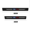4pcs/set Carbon Fiber Leather Car Threshold Protector Door Sill Cover Sticker For Ford Fiesta Kuga Mondeo Fusion Explorer Escape