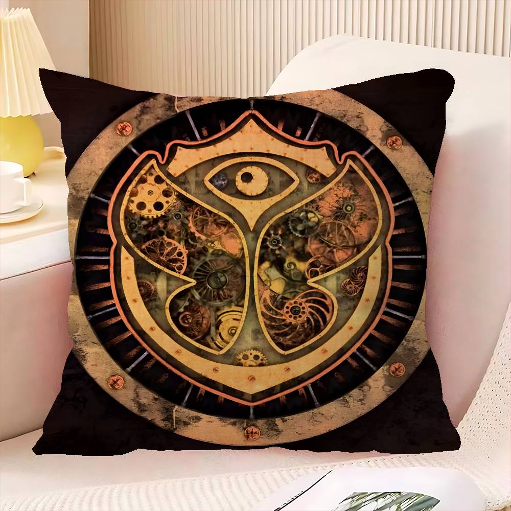 TOMORROWLAND Music Cushion Cover Polyester Sofa Cushions Decorative Throw Pillows Home Decoration Pillowcover