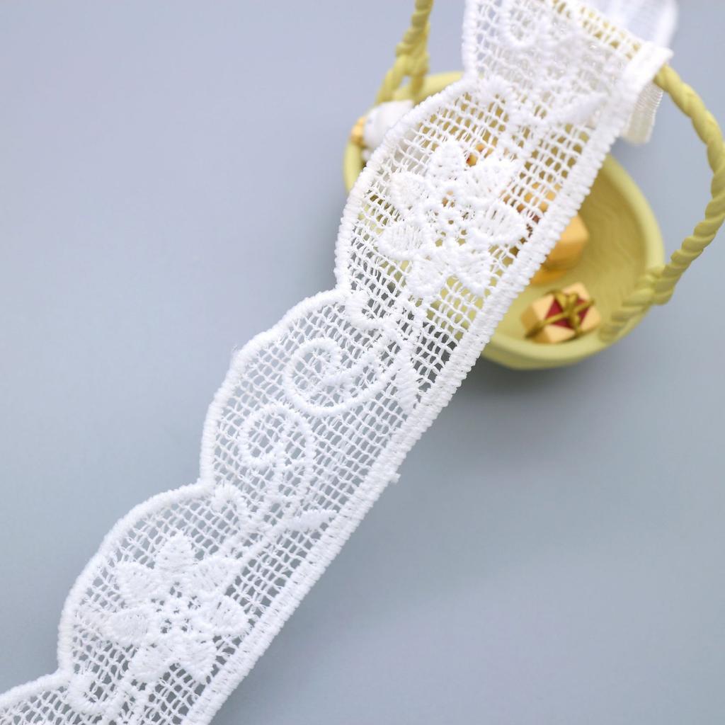 Water Soluble Embroidery Lace, Milk Silk Small Barcode Embroidery Lace, Lolita Dress Accessories Lace Accessories
