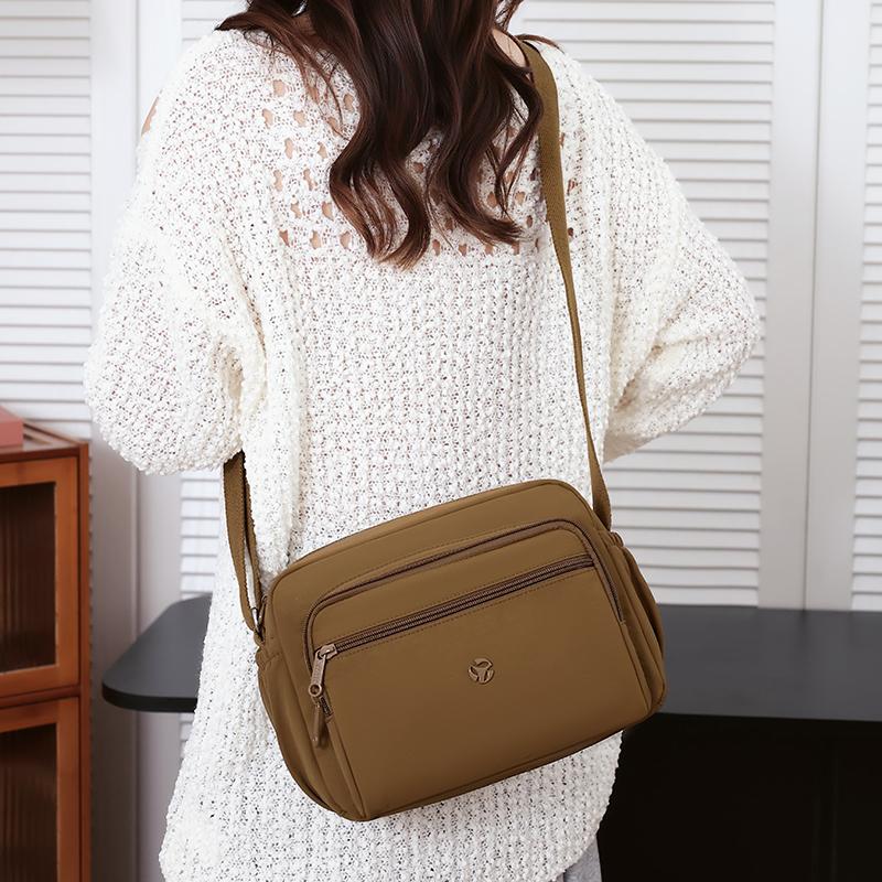Water-repellent Nylon Bag Women's Shoulder Bag Crossbody Bag Lightweight Small Square Bag