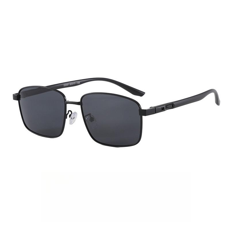 Herren Quadratischer Rahmen Polarisierte Sonnenbrille, UV400 Anti-UV Minimalistisch Mode Brillen Klassische Fahr-Polarisierte Brillen