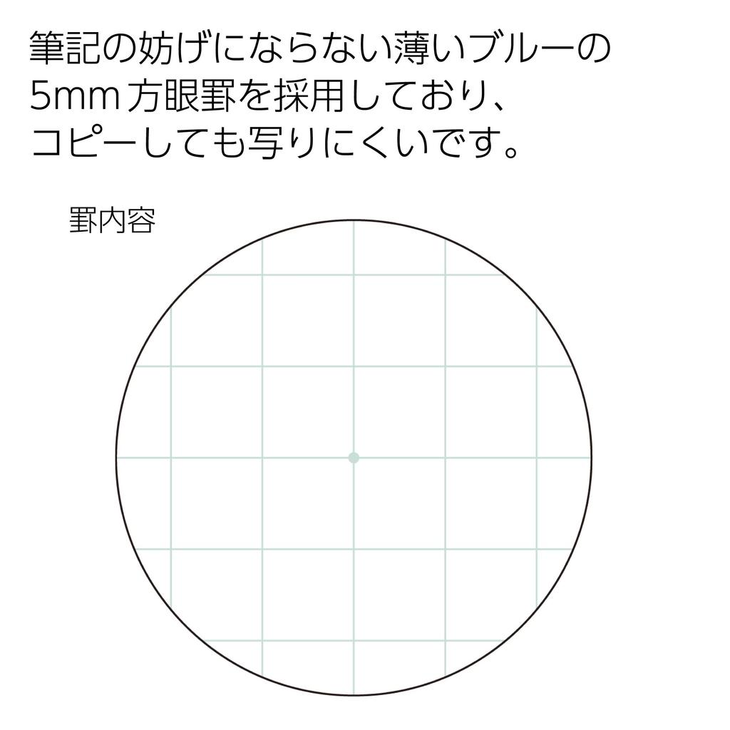 KOKUYO Writing 5mm 300 Paper, A4, Grid, Sheets, SE-W309S5