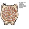 Home Office Shelf Ornaments Colored Cat Shaped Wooden Jigsaw Puzzle, Creative Desktop Ornament, Unique Animal Shape Educational Puzzles for Kids Wood