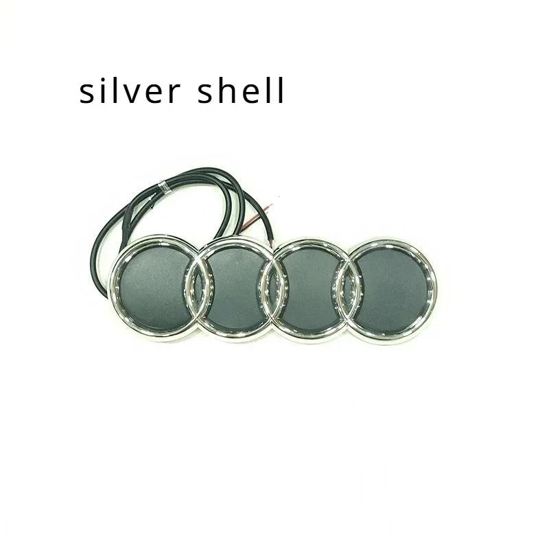 4v Front Grill Light For A3 A4 A5 A6 A7 A8 S3 S4 S5 S6 S7 Q3 Q5 Q7 4D Sticker LED Lamp Car Front Logo Light 4v Accessoriesv4
