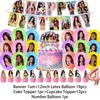 K-Katseyes Theme Birthday Party Decorations Background Kpop Girl Party Favor Fans Balloon Set Cake Topper Backdrop Gift Supplies