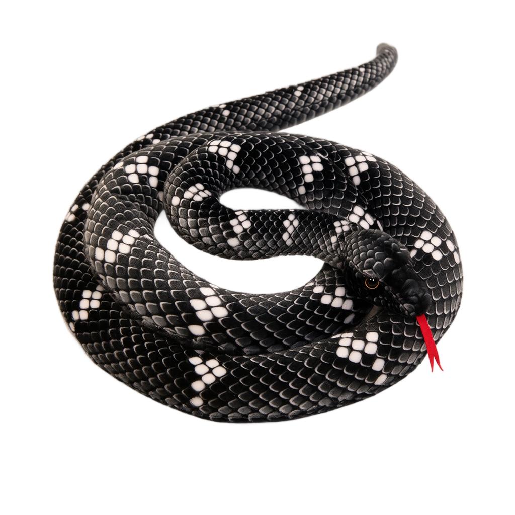 Realistic Plush Snake Toy - Soft Fake Snake for Pranks, Gifts and Halloween Decorations