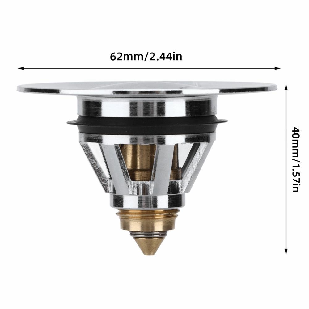 

62*40mm Sink Drain Stopper All Brass Sink Stopper Accessory Bounce Drain Filter Kitchen