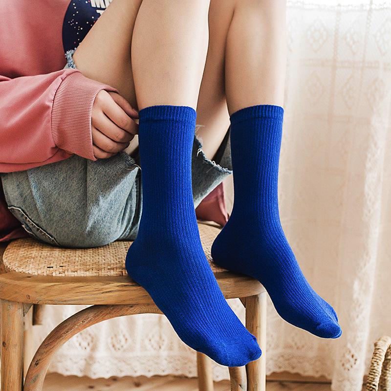 Fashion Cotton Candy Color Stack Socks