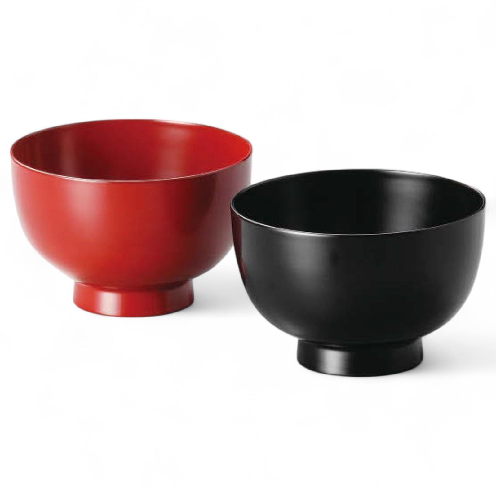 

Set of 2 Lacquerware Made in J-kitchens Bowls, Hand-Painted, Japan, PID-528909