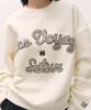Seteo Bon Voyage Boucle Brushed Sweatshirt Cream