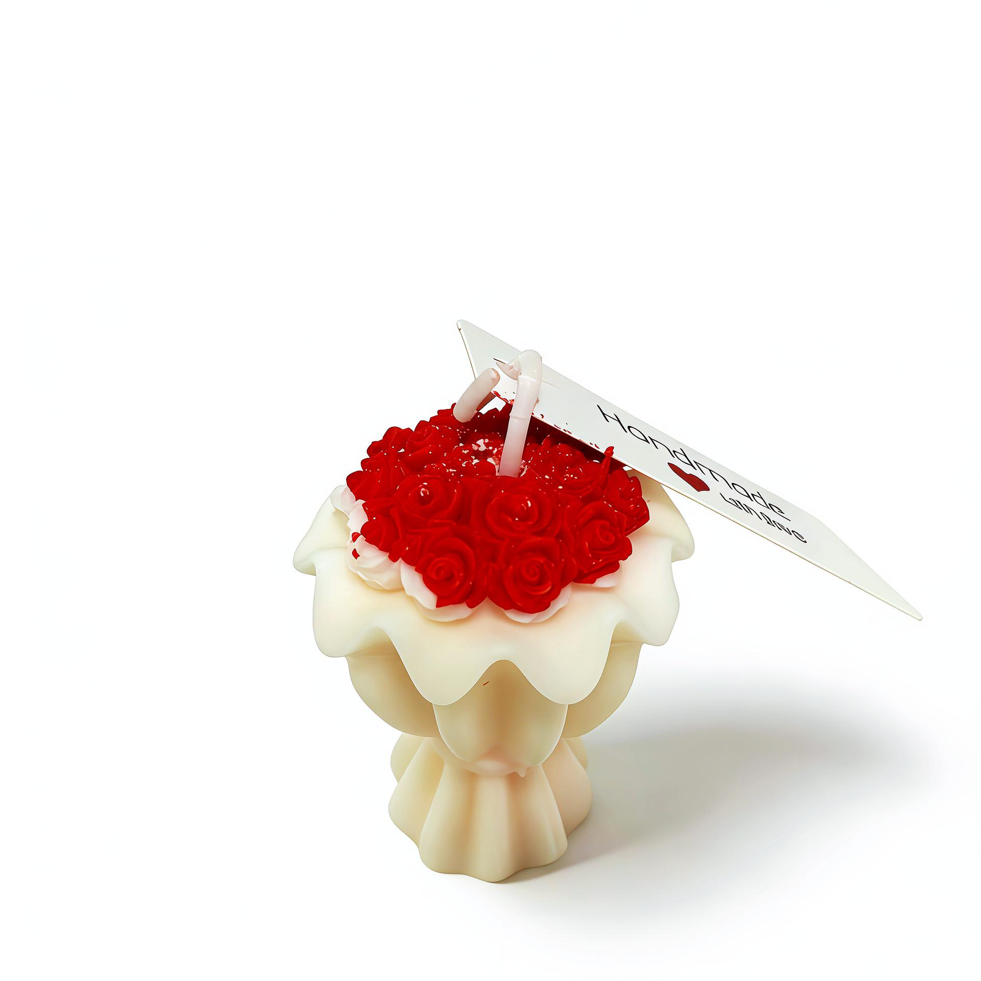 

Handheld Three-Dimensional Fresh Flower Aroma Candle Ornament
