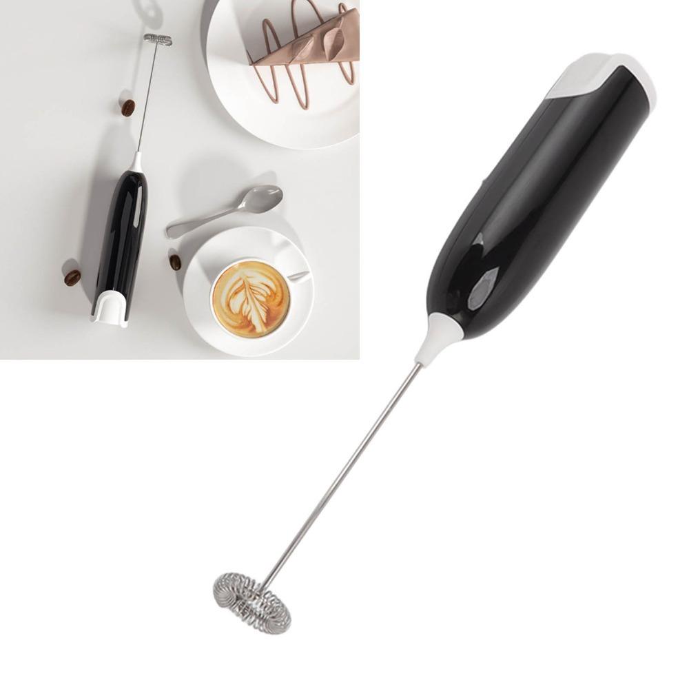 Plastic Stainless Steel Milk Foam Maker Milk Beater  Coffee Latte Matcha Smoothies Hot Chocolate