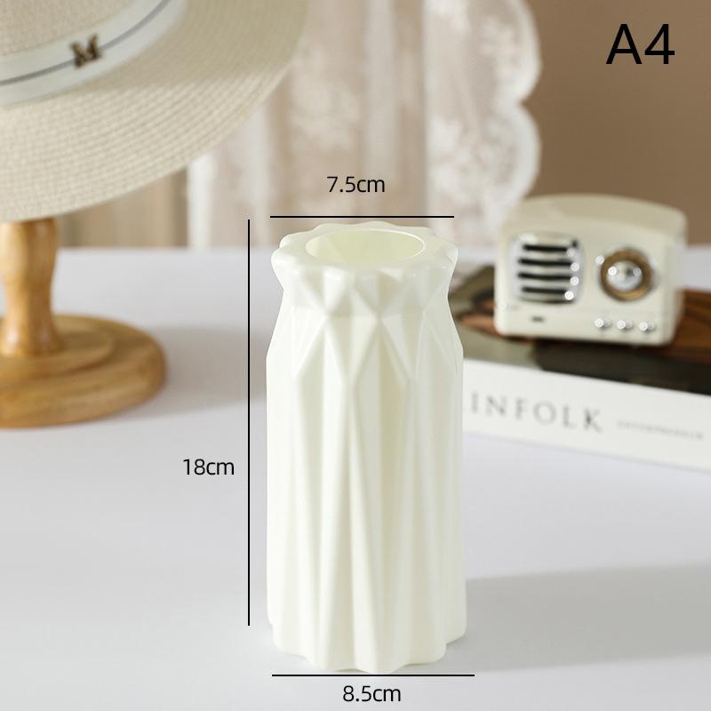Nordická plastová váza na květiny Hydroponický květináč Váza Dekorace Domácí stůl Dekorativní vázy na květiny Dekorace