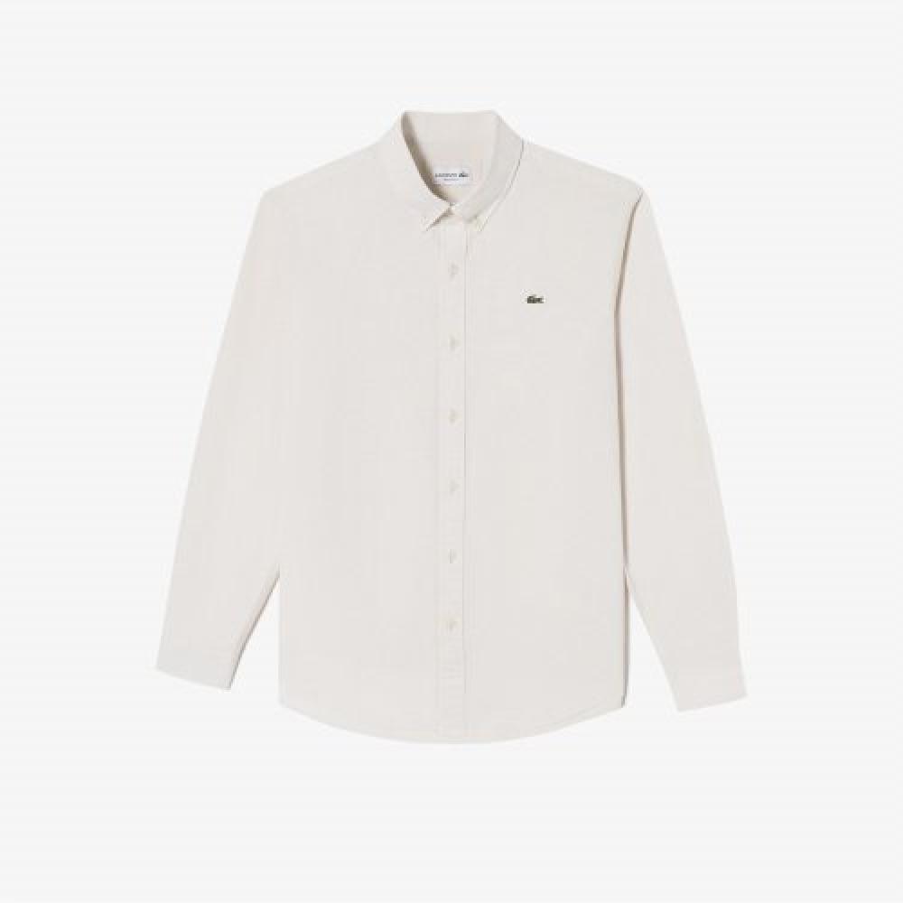 

LACOSTE Мужская рубашка из шамбре [кремовый]