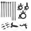 Car Wiring Solutions 150 Pcs Push Mount Clip Set for Effective Cable Routing