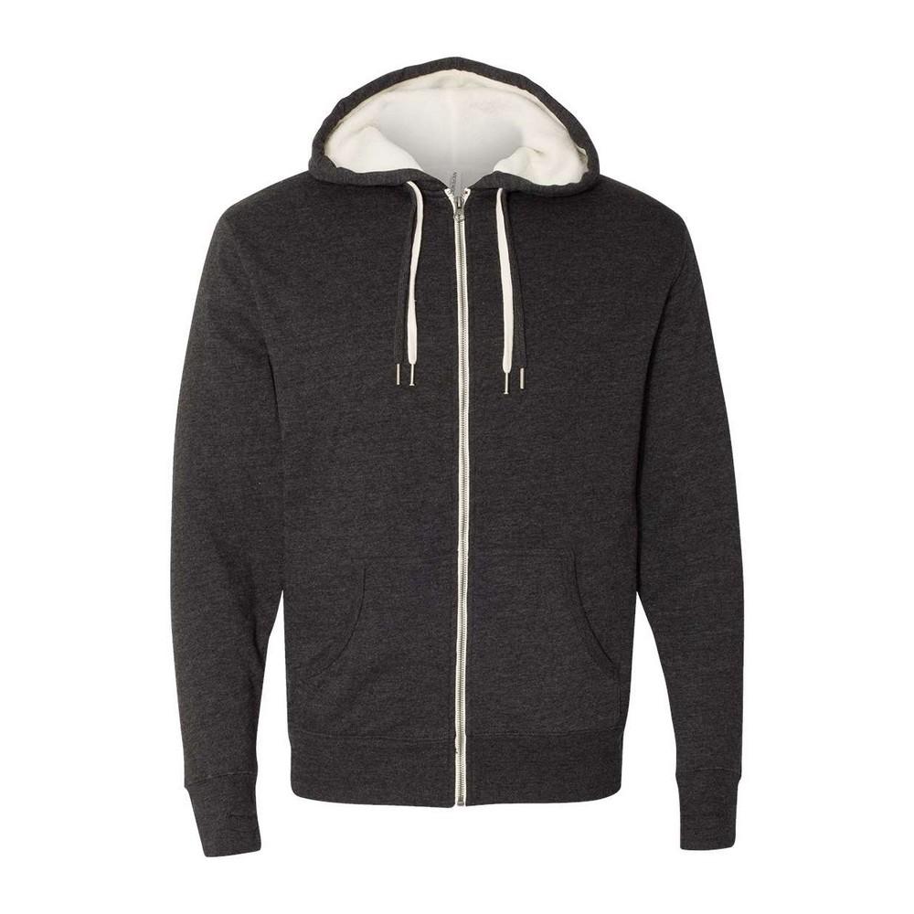 Independent Unisex Adult Sherpa Lined Zipped Hooded Jacket