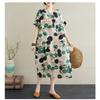 Summer New Retro Polka Dot Big Size Loose Casual Dress Women