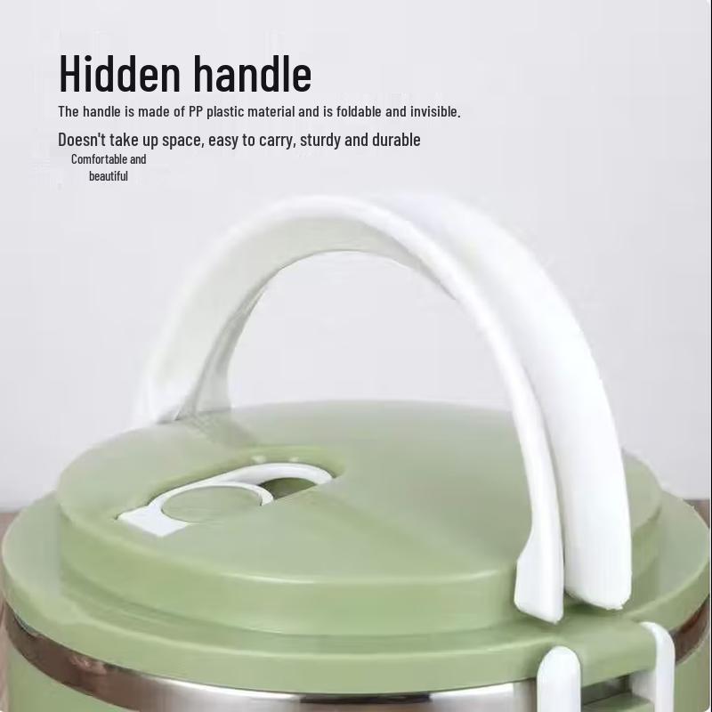 SIFAR Portable 3-Layer Stainless Steel Insulated Lunch Box