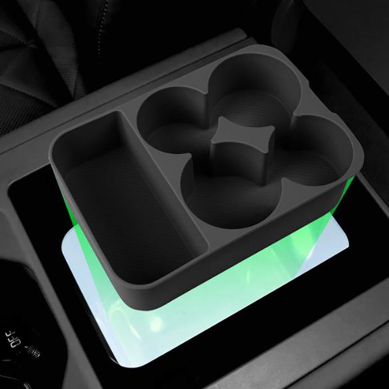 For BYD Leopard 8 DENZA B8 2025 2026 Silicone Refrigerator Storage Box Restyling Tray Storage Interior Modified Accessories
