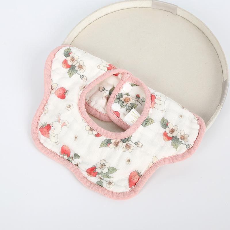 

Maternal Baby Products Cotton Baby Bib Newborn Flower Shape Feeding Saliva Soft Towel Stereo Skin-friendly Breathable Burp Cloth
