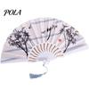 Folding Fan Glossy Texture Beautiful Various Styles Smooth Surface Fine Fans Workmanship Decoration Oxford Cloth Chinese Style Handheld Home