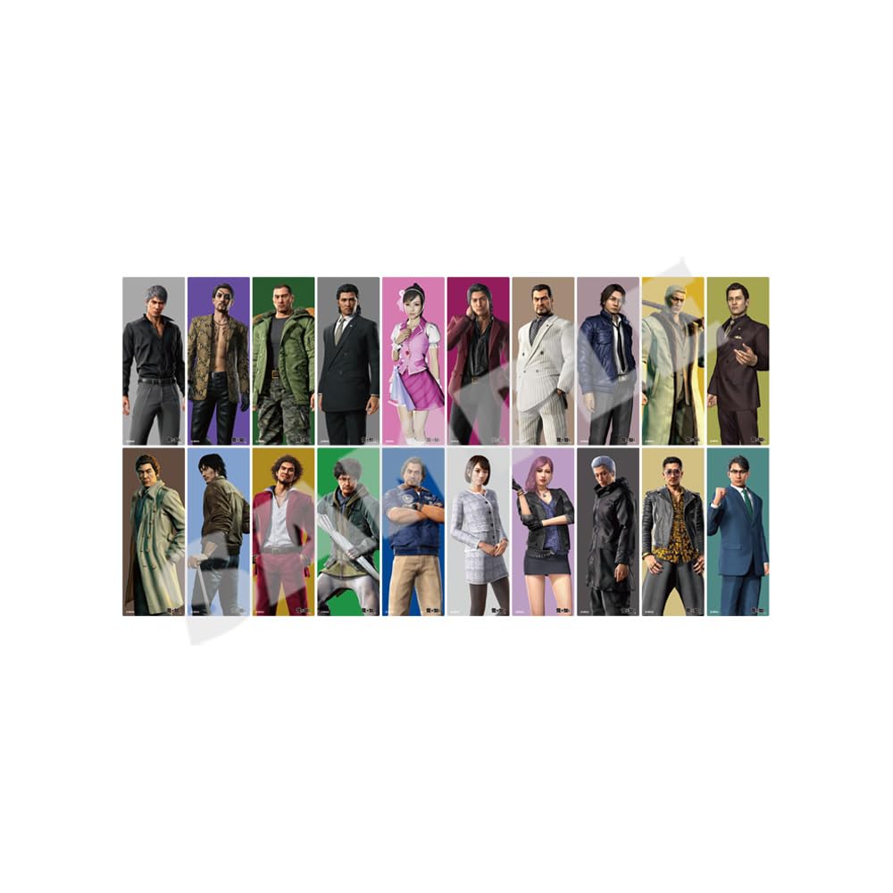 Clear Bookmark Collection Premium Select Types "Yakuza" (20 Total) [BOX]