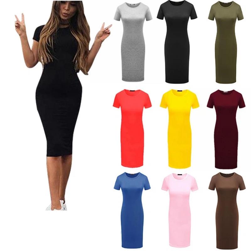 Summer Casual Simple Short-sleeved Dress For Women