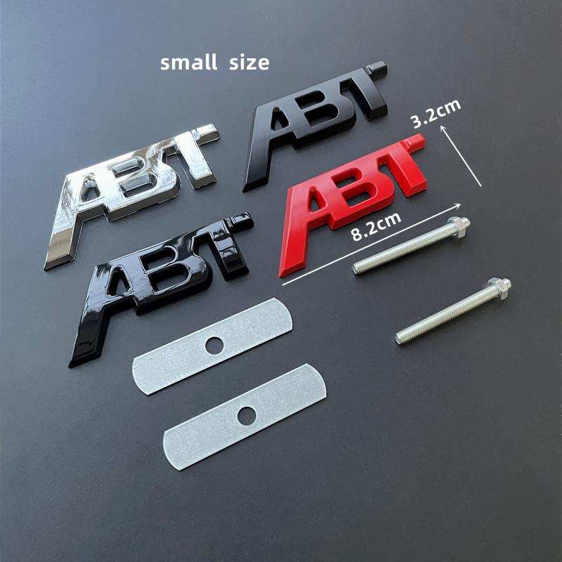 3D Metal ABT Logo Grill Emblem Car Trunk Badge  Sticker Accessories