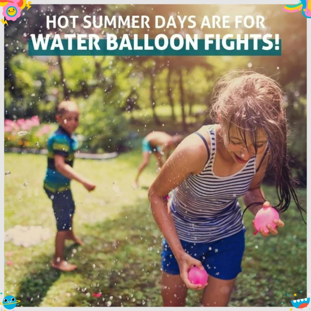 Palloncini ad Acqua Riempimento Automatico (37/111/185 Pezzi): Bombe d'acqua a riempimento rapido, Palline schizzanti auto-annodanti, Attività estiva all'aperto, Divertimento per feste
