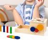 Montessori Color & Shape Recognition Building Blocks for Toddlers