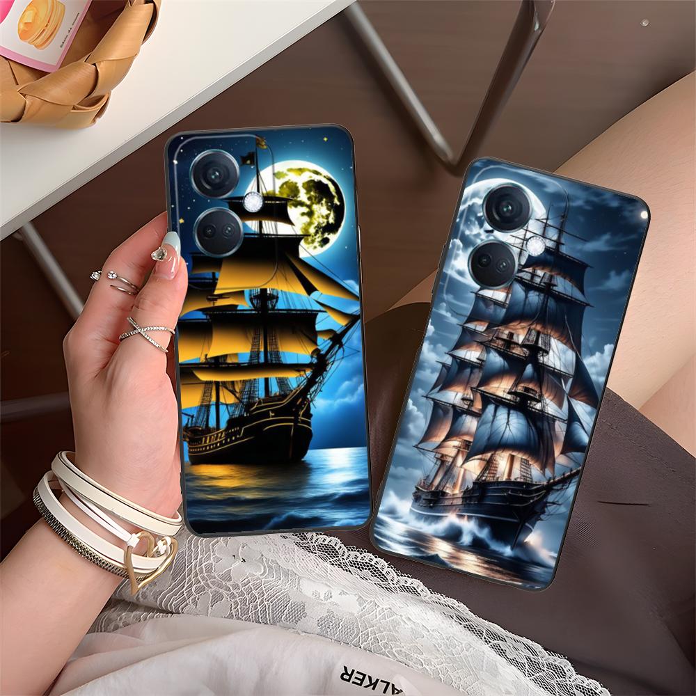 Pirate Corsair Mobile Phone Case for OPPO Reno 14 13 12 11 10 9 8 7 6 5 F T Pro 5G Colorful Printing Cover Smartphone Cover