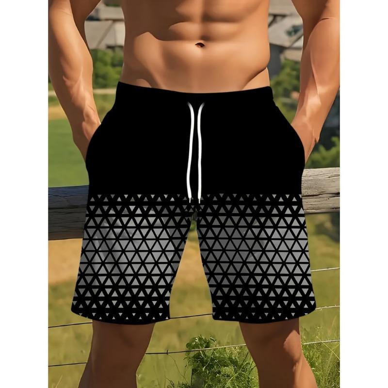 Cotton Blend Mens Underwear Boxers Shorts Male Casual Sleepwear Underpants Plaid Loose Comfortable Homewear Sleeping Short Pants