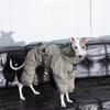 Medium Dog Warm Cotton Hoodie Sweater Winter Whippet Greyhound Style Pet Coat